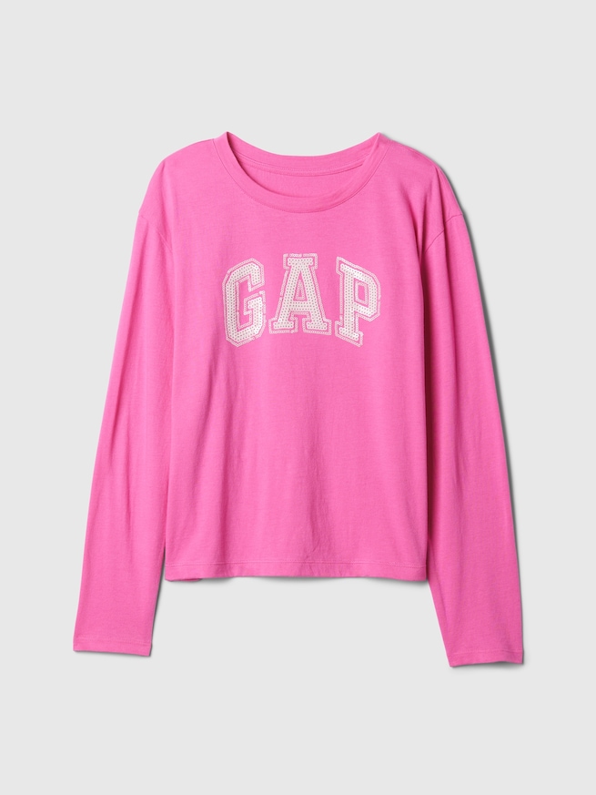 オーガニックコットン リラックス GAPロゴTシャツ (キッズ)-3