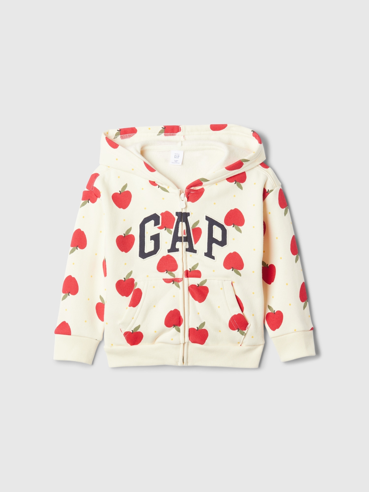 Babygap リラックス Gapロゴ ジップアップパーカー