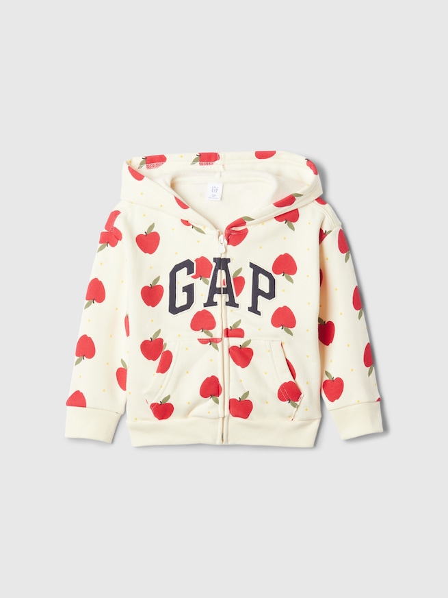 babyGap リラックス GAPロゴ ジップアップパーカー-0