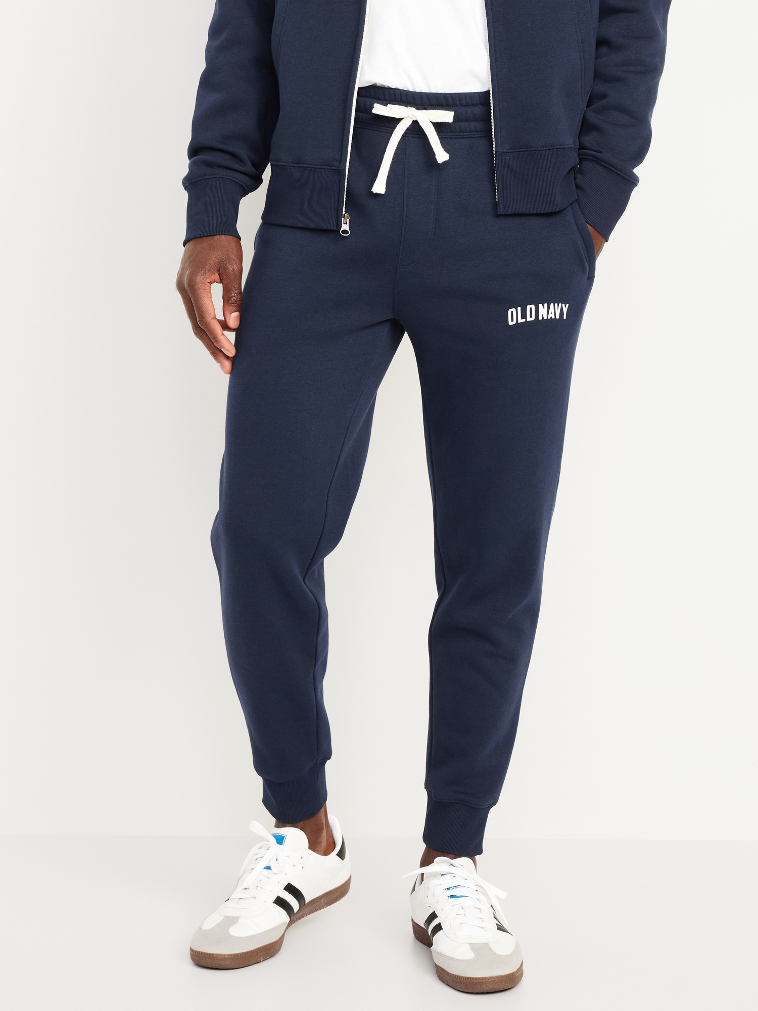 PANTALON DE JOGGING EFFILÉ EN COTON OUATÉ À LOGO