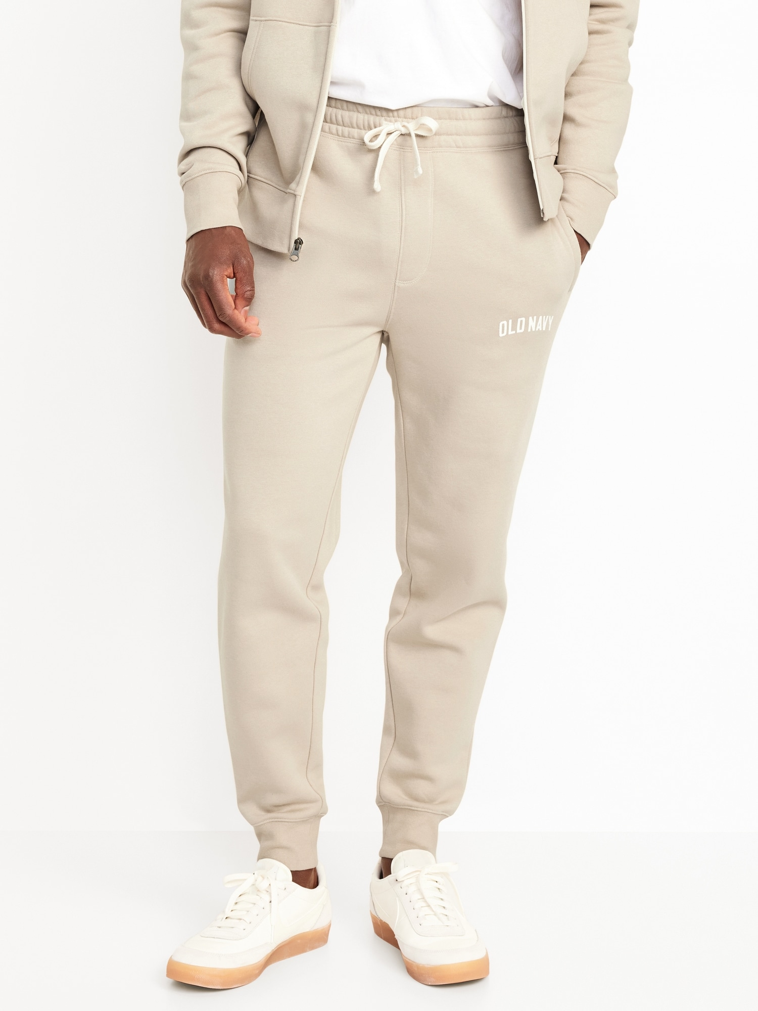 PANTALON DE JOGGING EFFILÉ EN COTON OUATÉ À LOGO