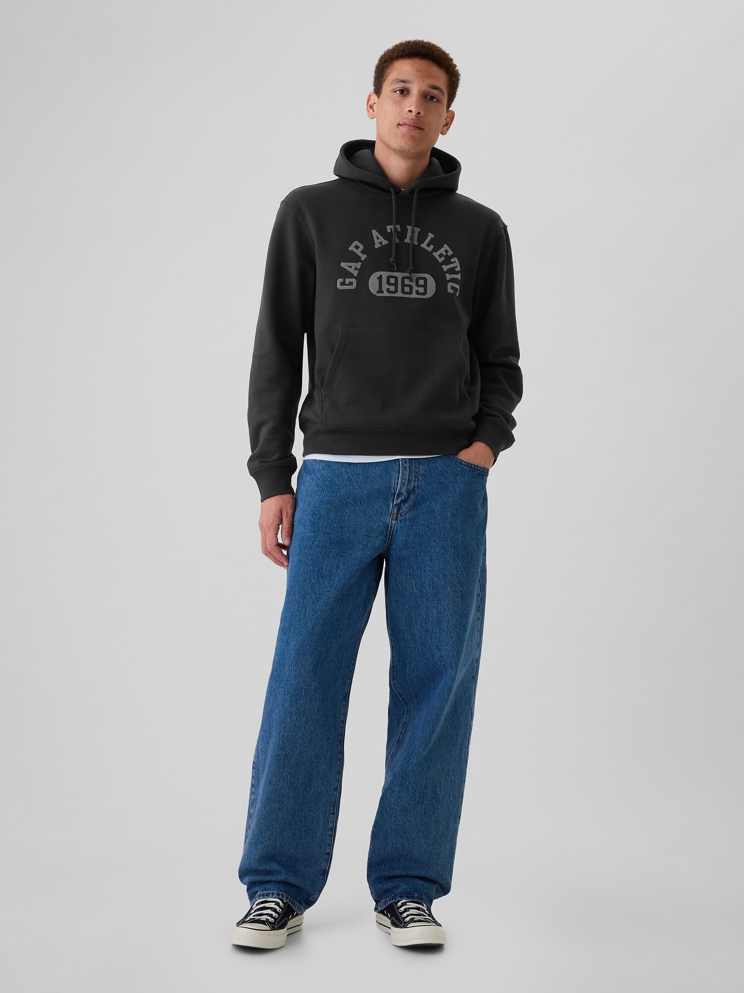 ヴィンテージソフト GAP ATHLETICロゴ パーカー