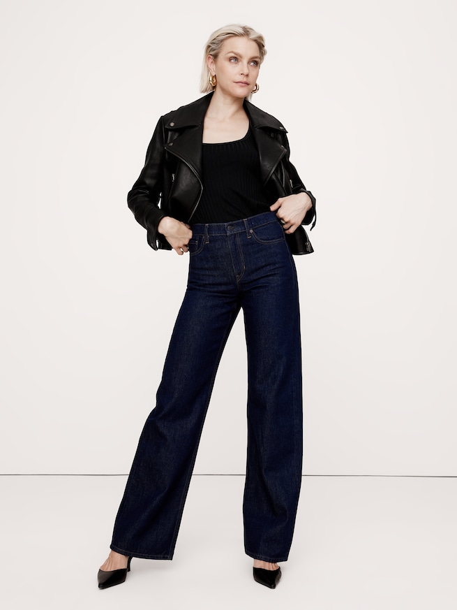 BANANA REPUBLIC公式オンラインストア | Enola レザー モトジャケット 