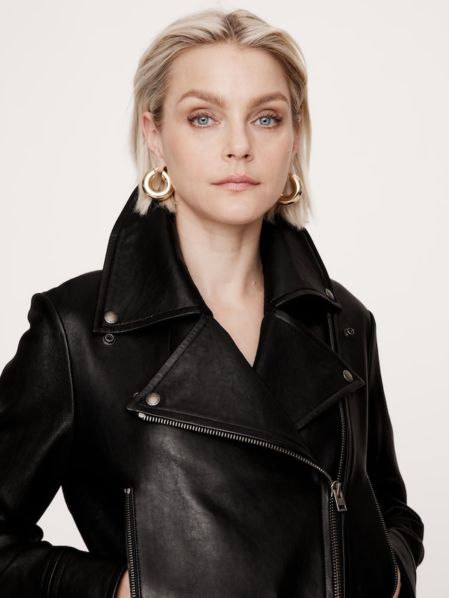 BANANA REPUBLIC公式オンラインストア | Enola レザー モトジャケット 