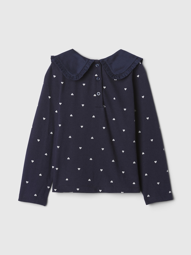 babyGap ラッフルフリル カラーTシャツ-1