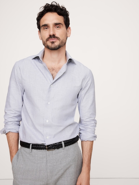 CHEMISE HABILLÉE AJUSTÉE EN POPELINE ITALIENNE