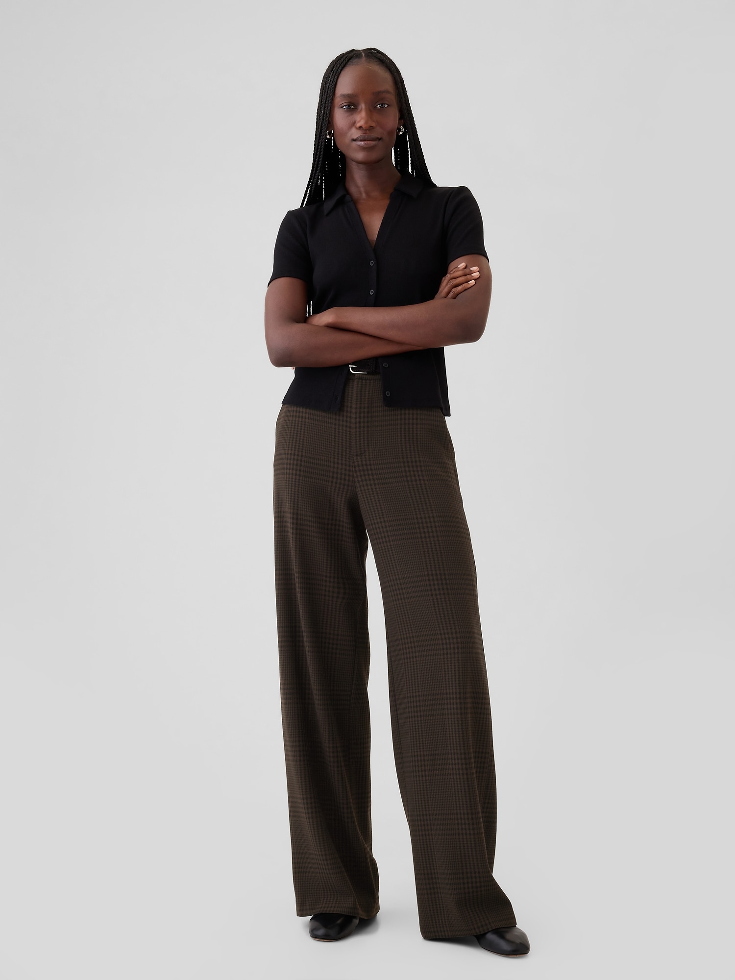 Gap 365 ハイライズ 起毛ツイル トラウザー Gap 365 ハイライズ 起毛ツイル トラウザー