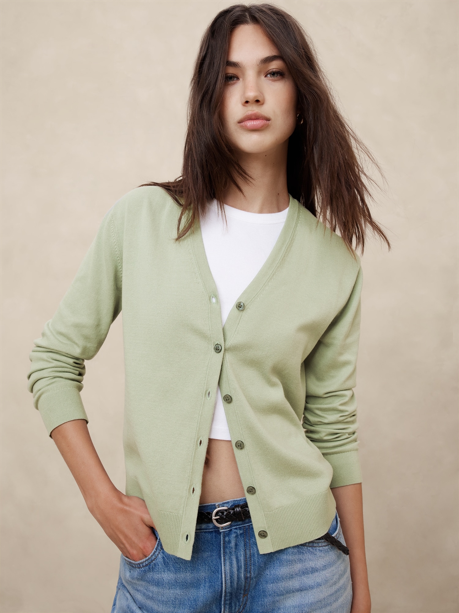 Forever V-Neck Cardigan Sweater | Banana Republic Factory