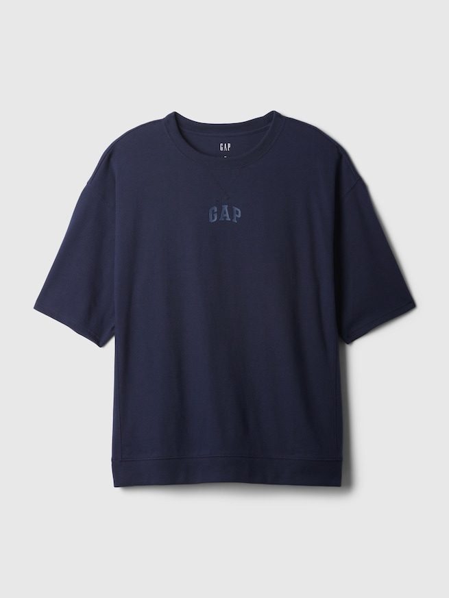 GAPミニアーチロゴ オーバーサイズTシャツ(ユニセックス)-7
