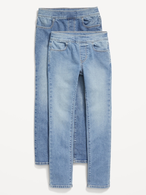 JEAN WOW AJUSTÉ À TAILLE EXTENSIBLE POUR FILLE (PAQUET DE 2)