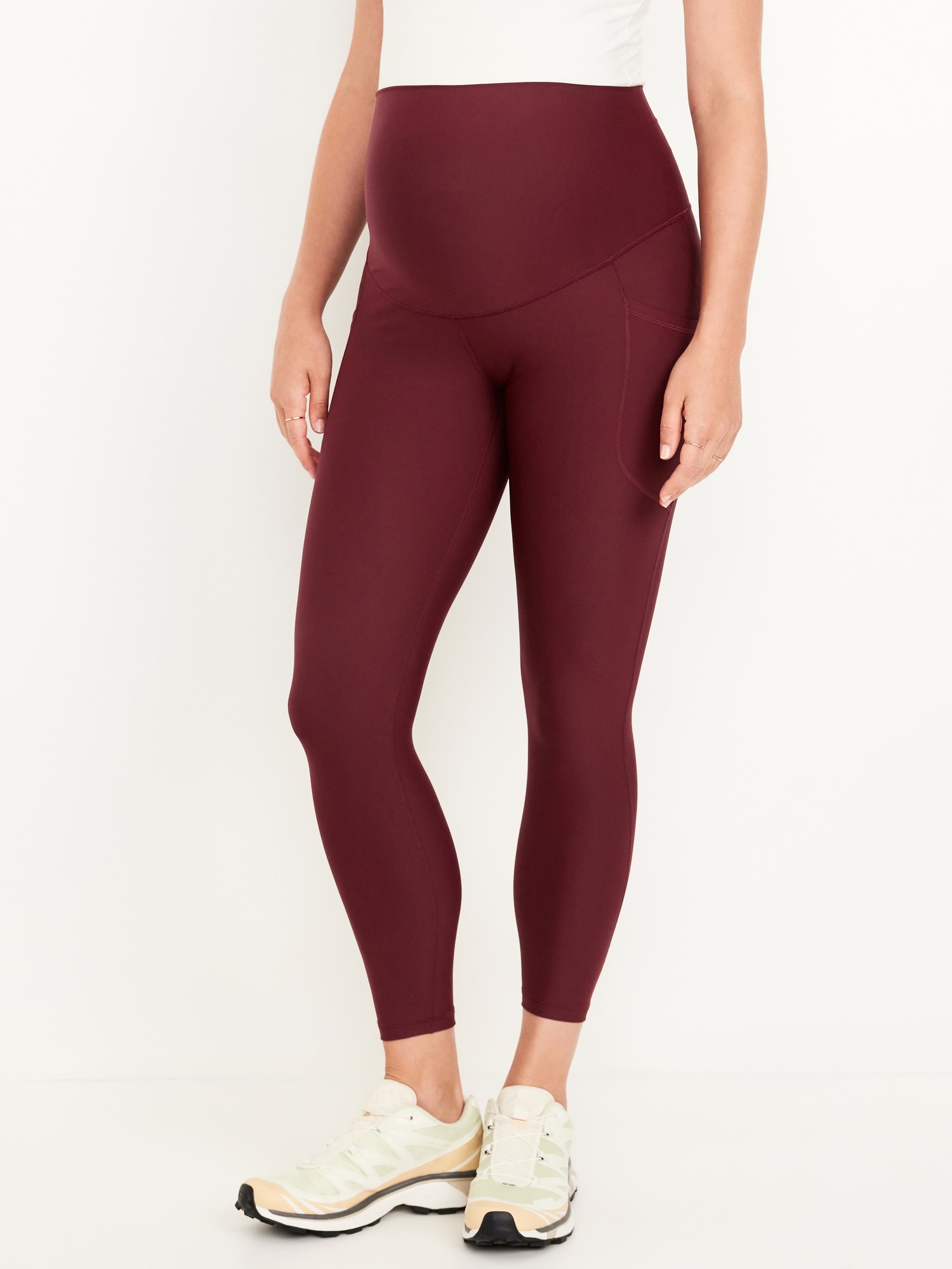 Maternity Full-Panel PowerSoft 7/8 Leggings