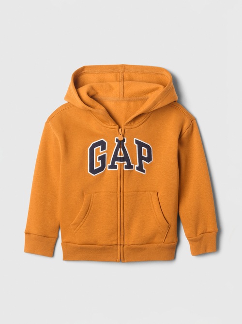 babyGap リラックス GAPロゴ ジップアップパーカー