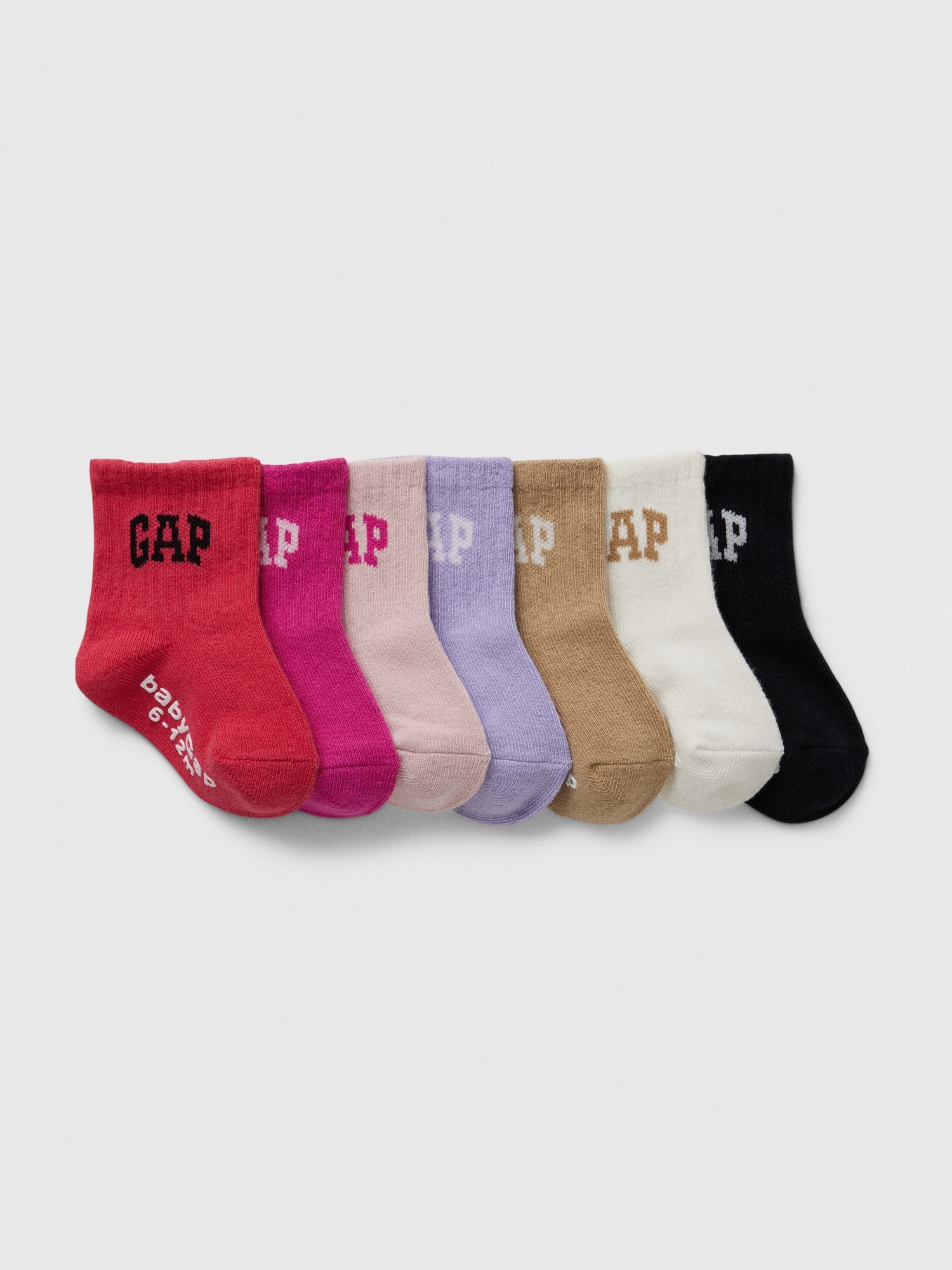 Babygap Gapロゴ クルーソックス 7足セット