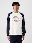 GAP ATHLETICロゴ ラグランTシャツ(ユニセックス)-0