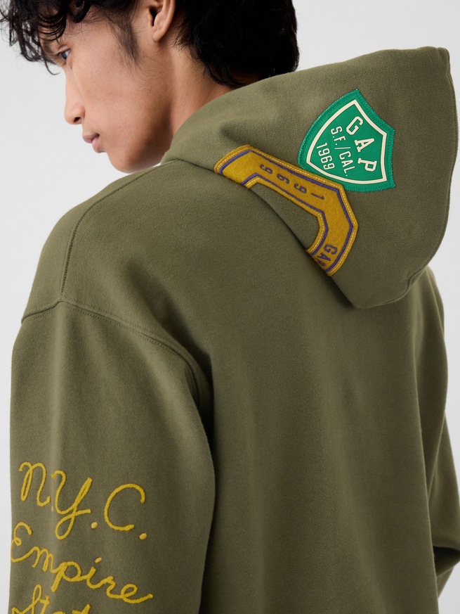 ヘビーウェイト アーチロゴ パーカー-3