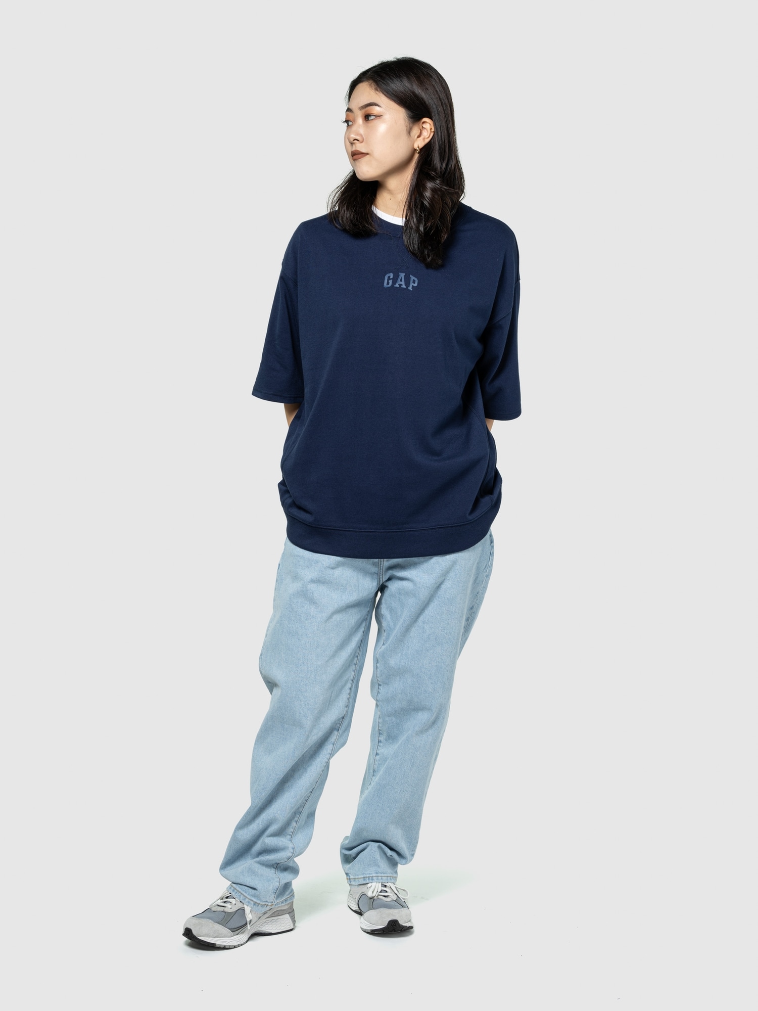 GapFlex ウォッシュウェル リラックス テーパードデニム-7