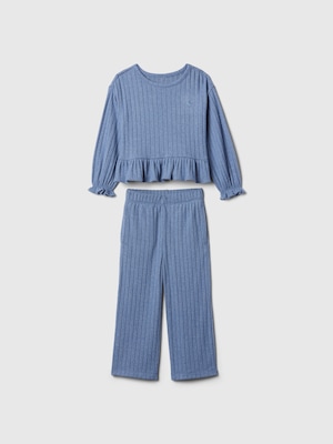 babyGap ソフトスパン ラッフルフリル リブ セットアップ