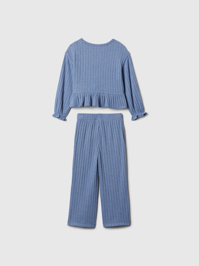 babyGap ソフトスパン ラッフルフリル リブ セットアップ-1