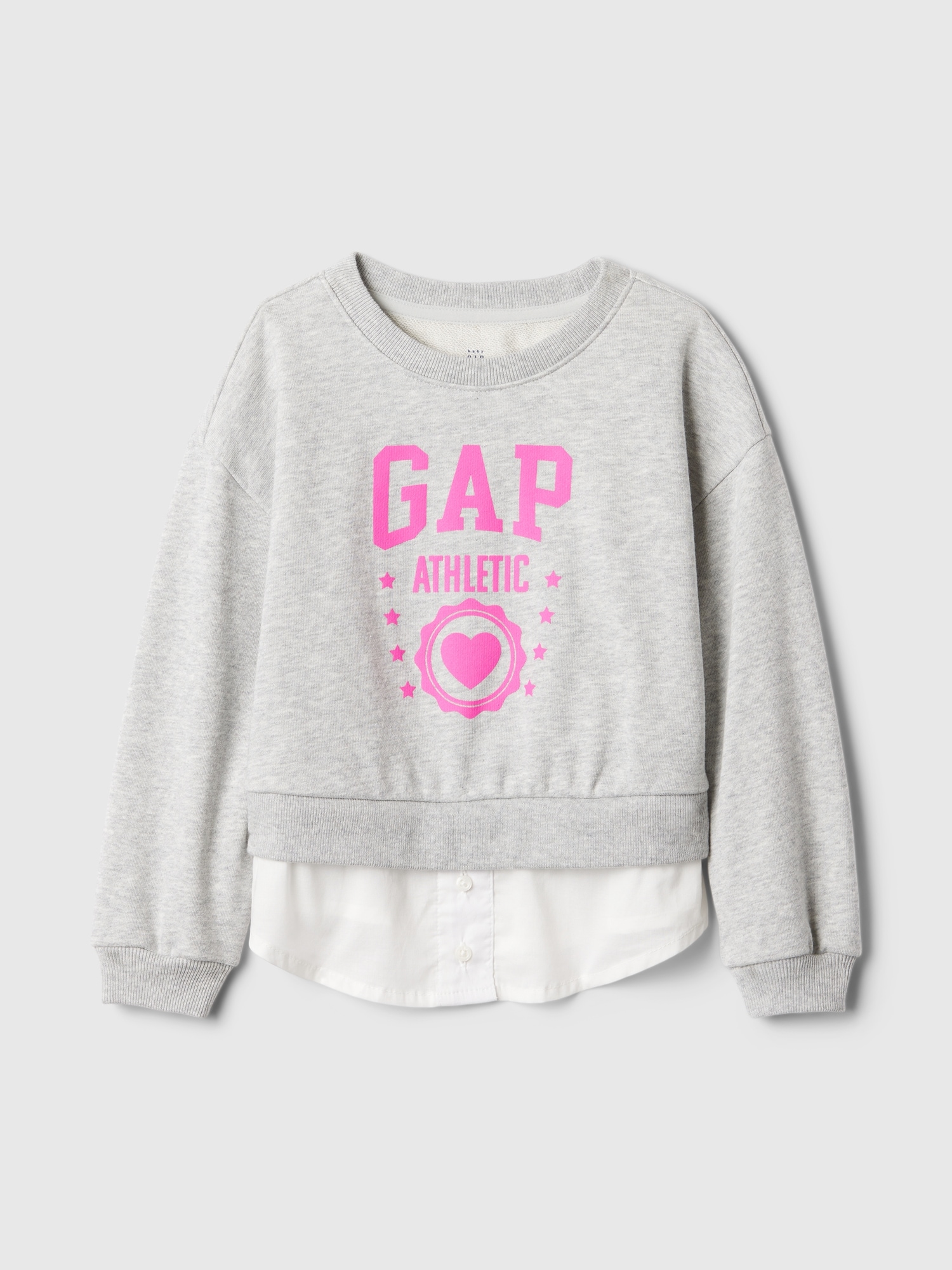 Babygap ヴィンテージソフト レイヤード Gapロゴ スウェット・トレーナー