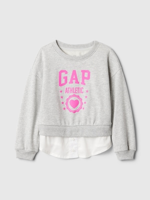 babyGap ヴィンテージソフト レイヤード GAPロゴ スウェット・トレーナー