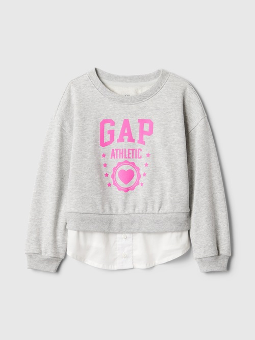 babyGap ヴィンテージソフト レイヤード GAPロゴ スウェットシャツ