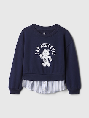 babyGap ヴィンテージソフト レイヤード GAPロゴ スウェット・トレーナー