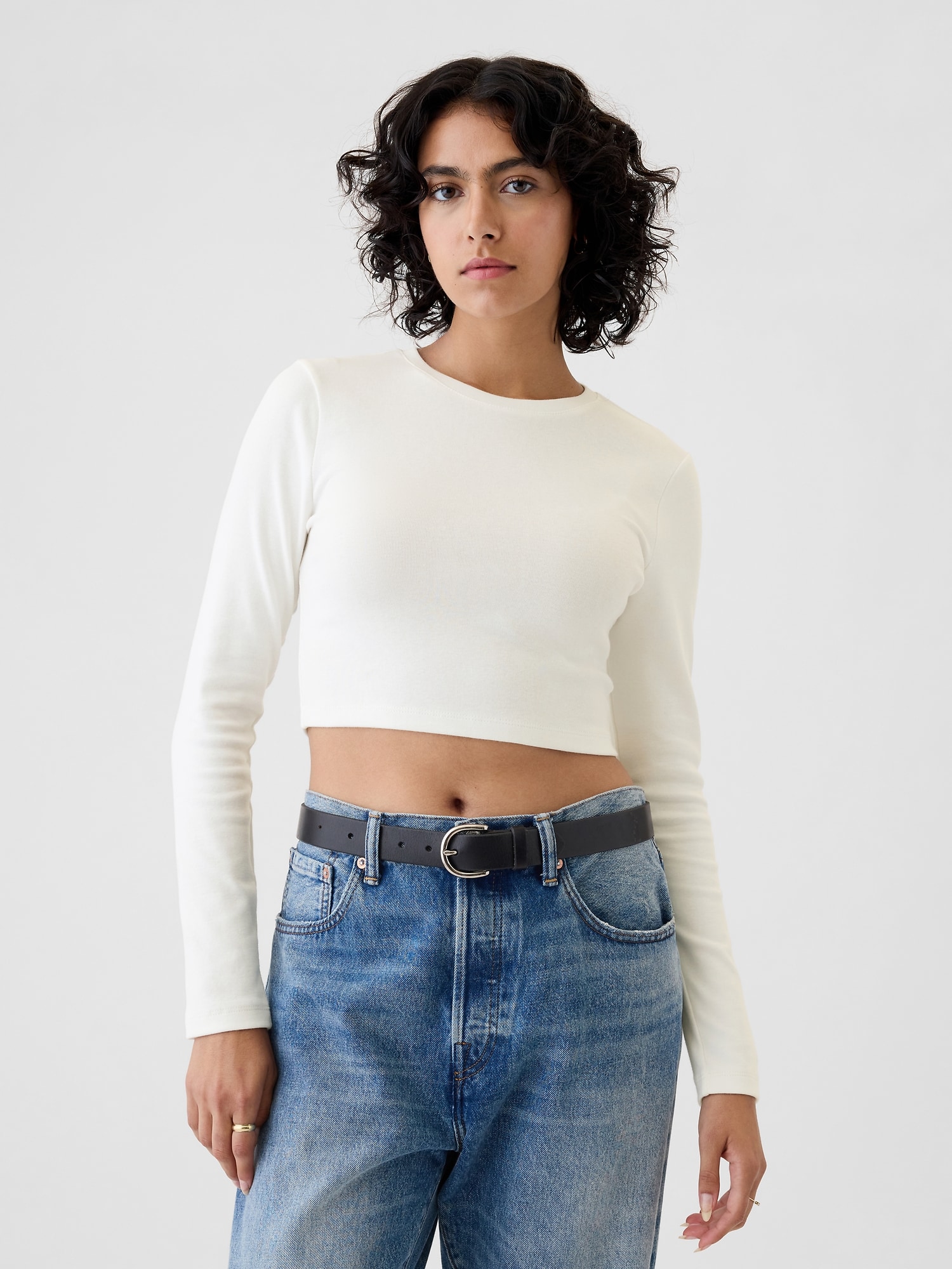 Gap モダン クロップドTシャツ