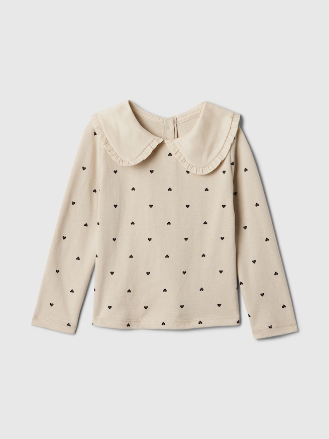 babyGap ラッフルフリル カラーTシャツ-0