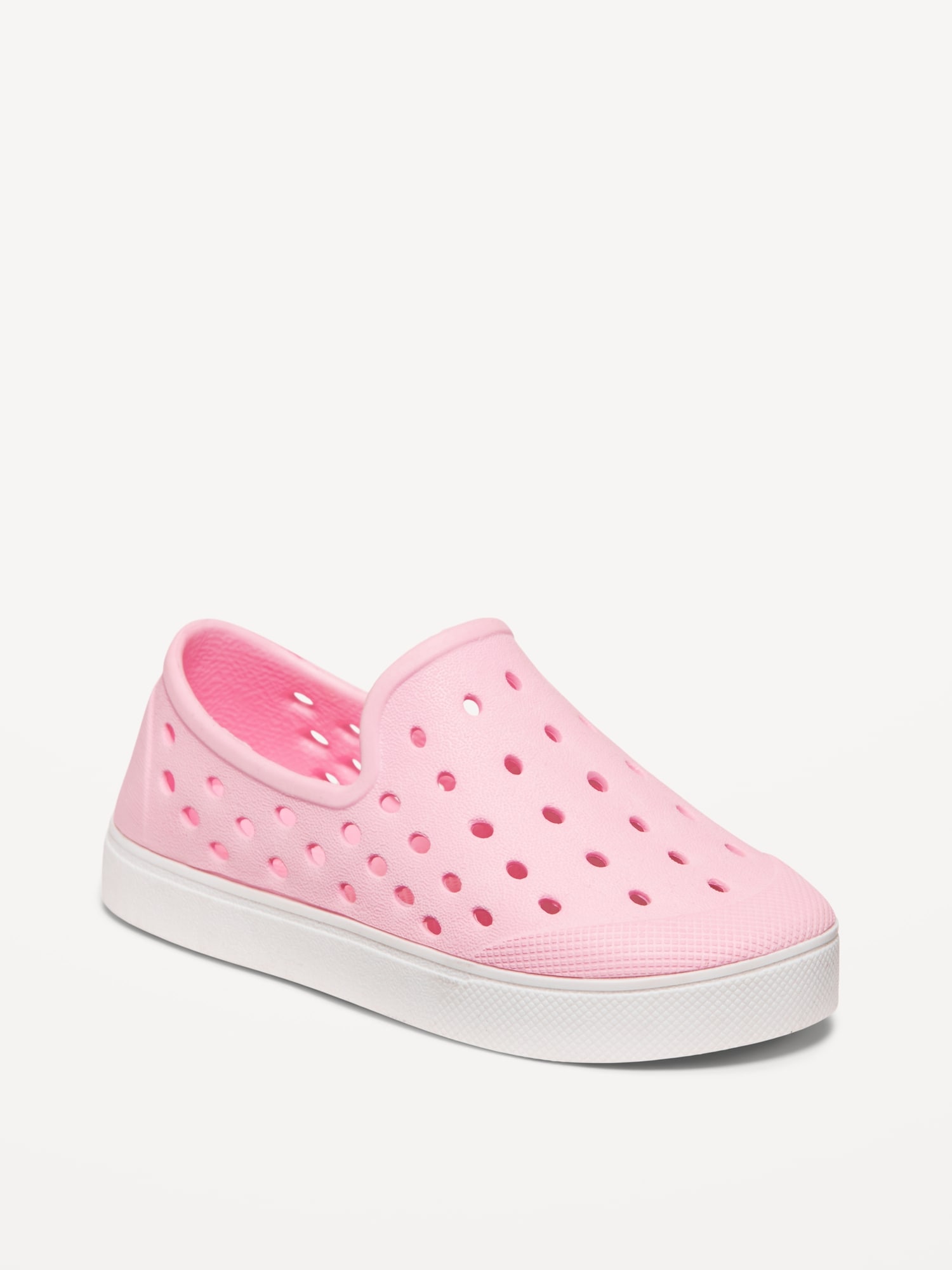 CHAUSSURES PERFORÉES À ENFILER POUR TOUTE-PETITE FILLE (FAITES EN PARTIE DE MATIÈRES VÉGÉTALES)