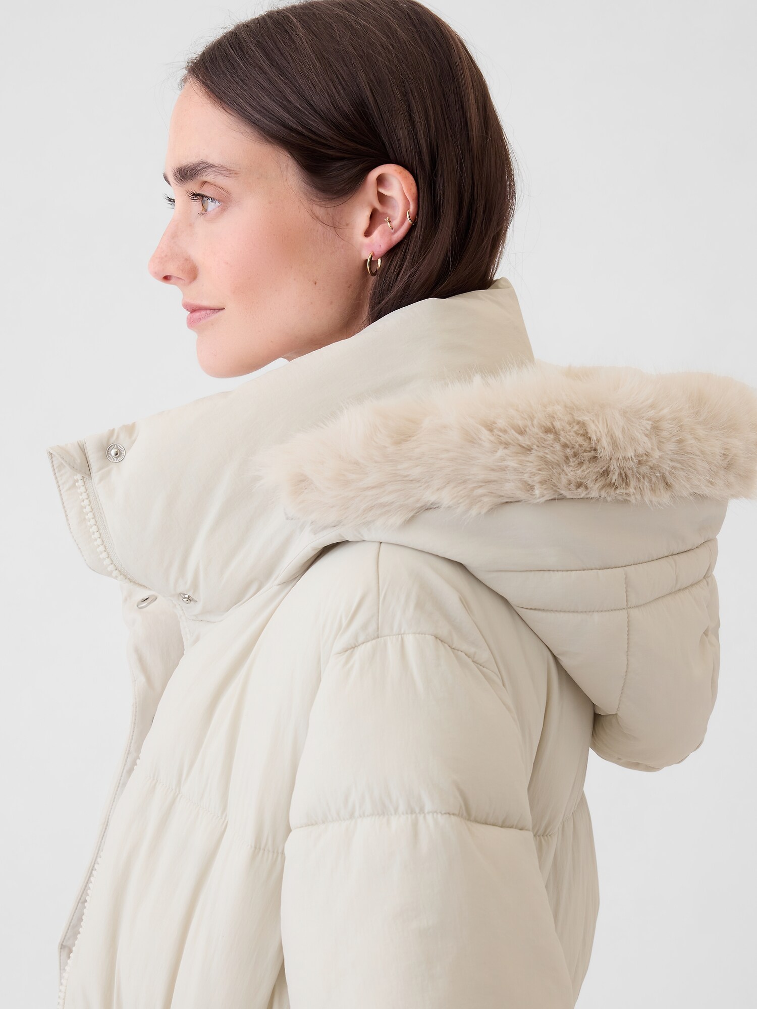 GAP プリマロフト ビッグ パフジャケット S プリマロフト® ビッグ パフジャケット