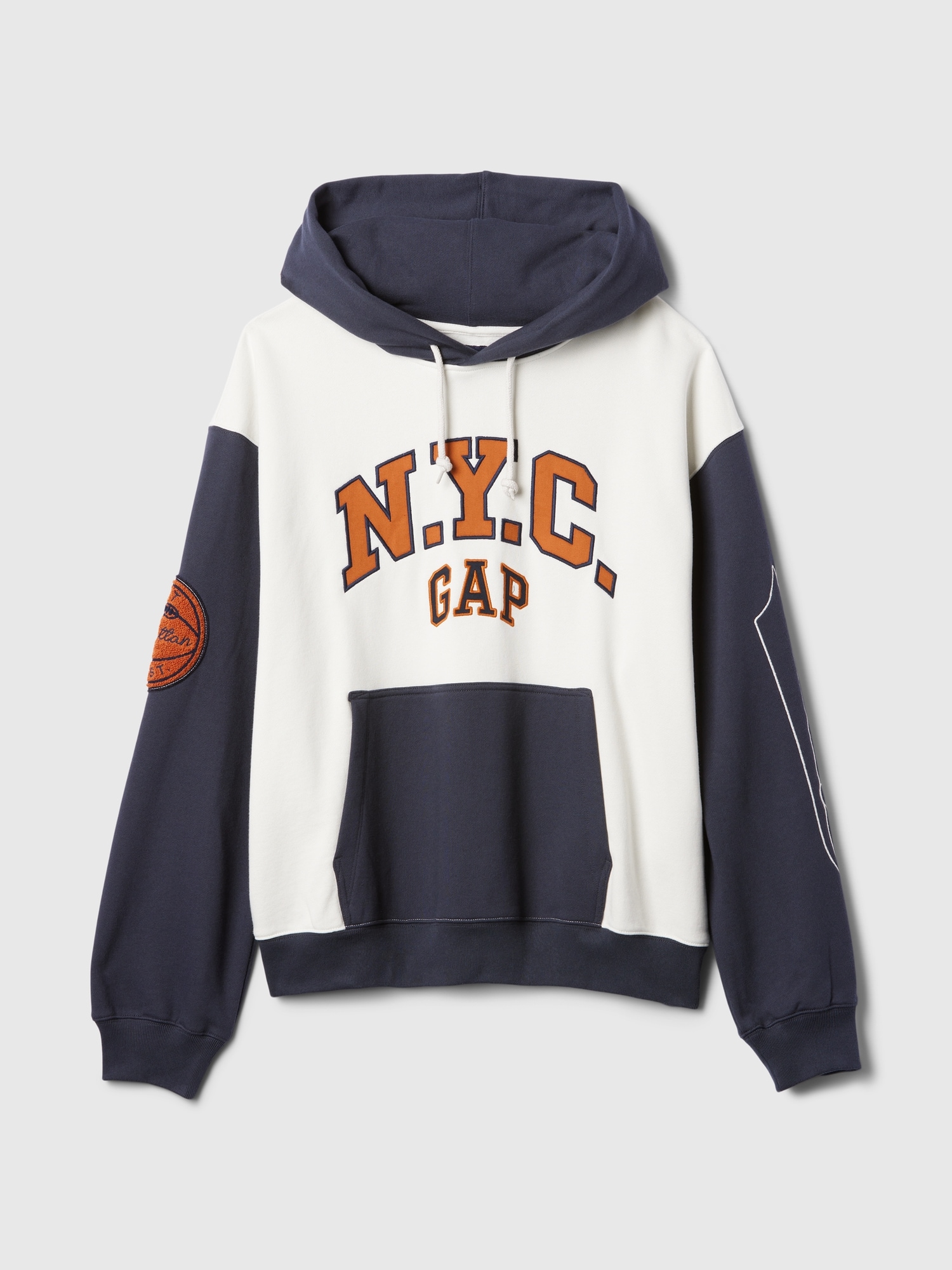 NYC GAPロゴ カラーブロック パーカー