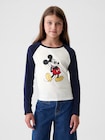 GapKids | ディズニー ミッキーマウス ラグランTシャツ-0