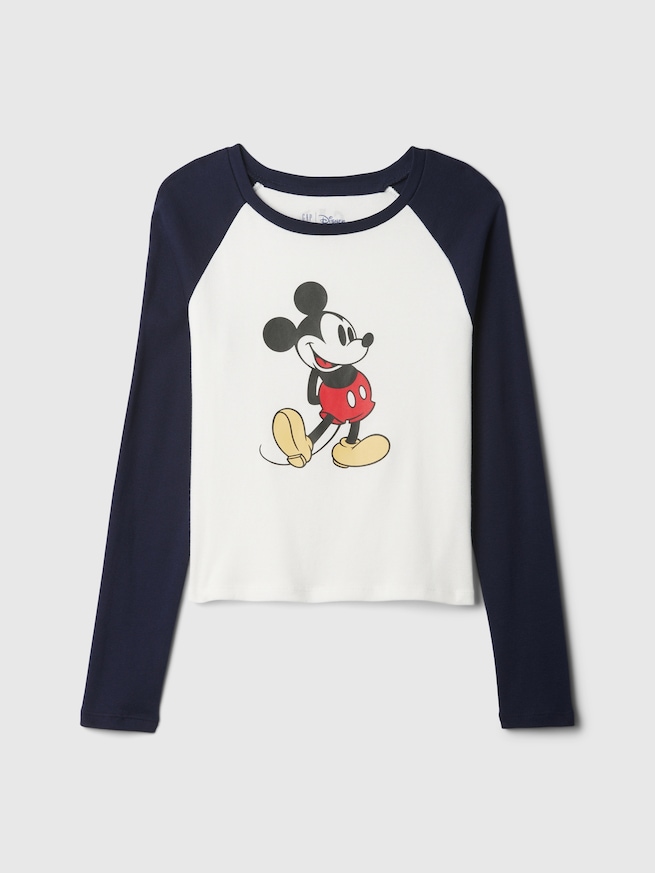 GapKids | ディズニー ミッキーマウス ラグランTシャツ-3