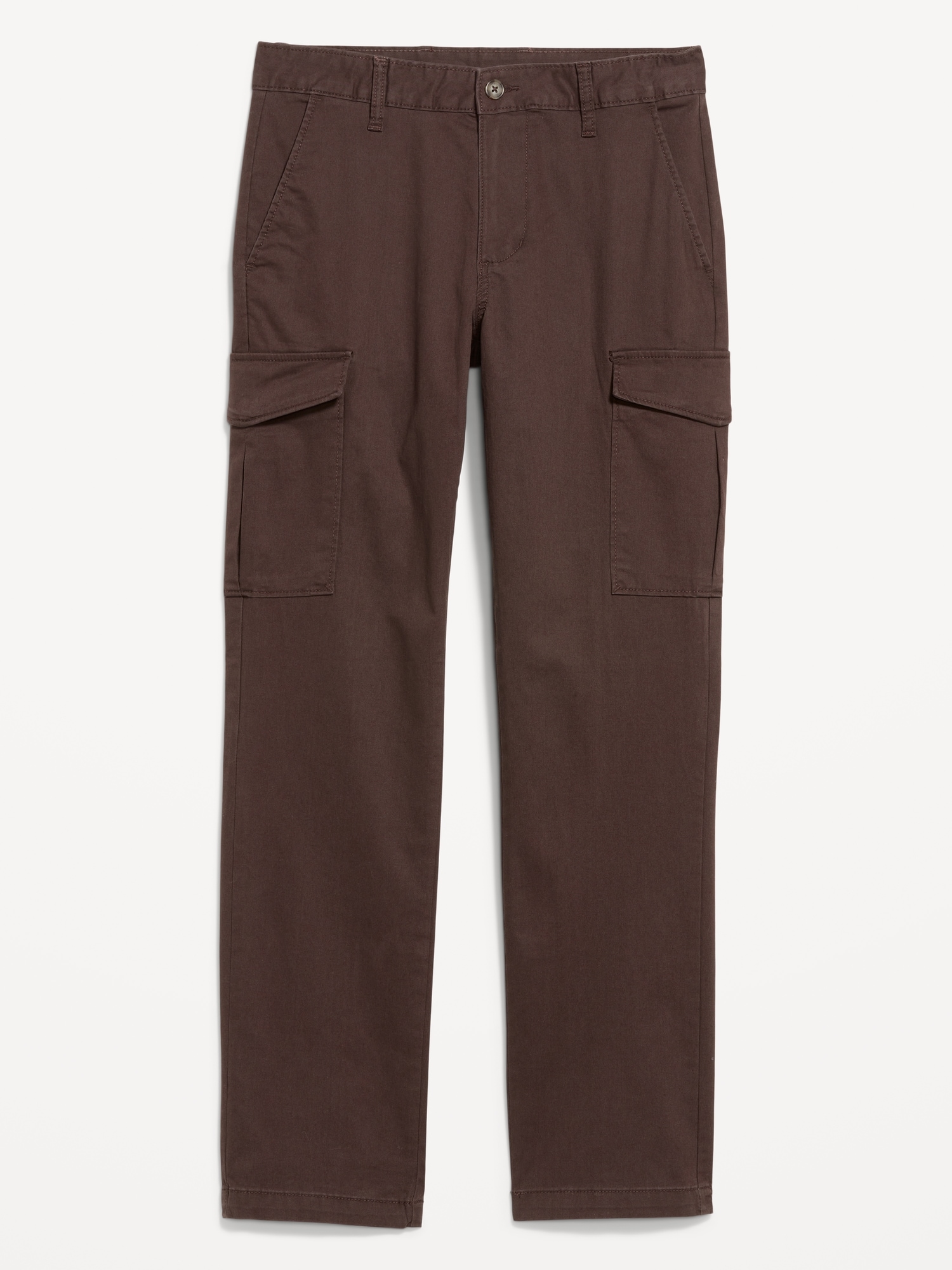 PANTALON CARGO AJUSTÉ RAFFINÉ À COUPE DROITE