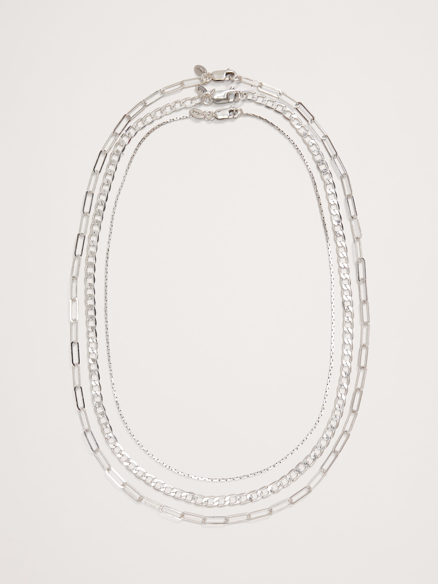 Ravena Delicate Chains Set Of 3 by Aureus + Argent
