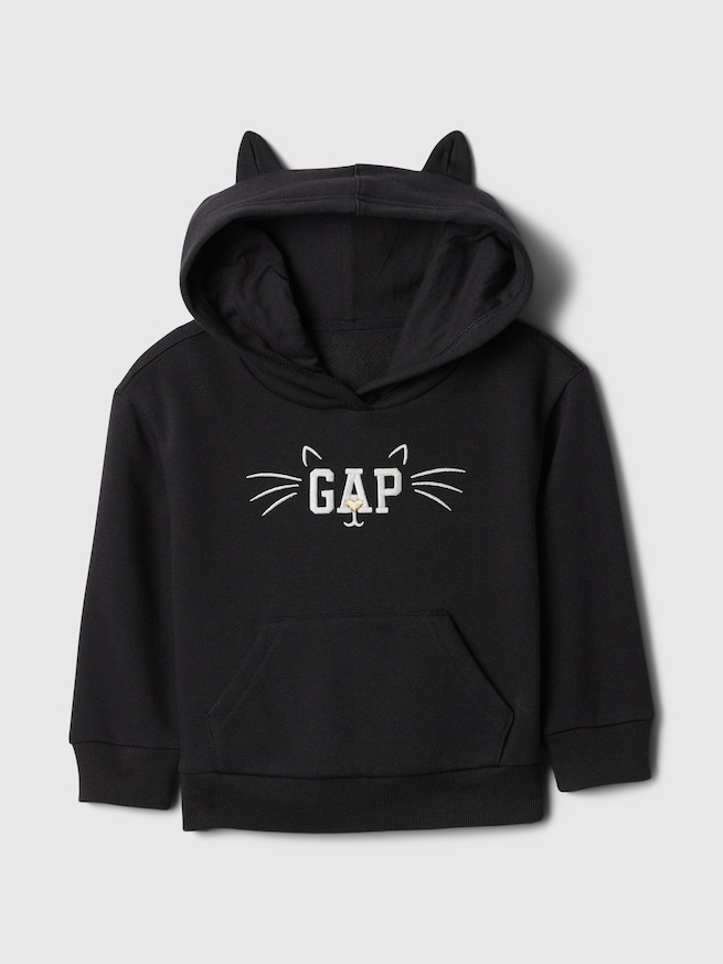 babyGap リラックス GAPロゴ ねこ パーカー-0