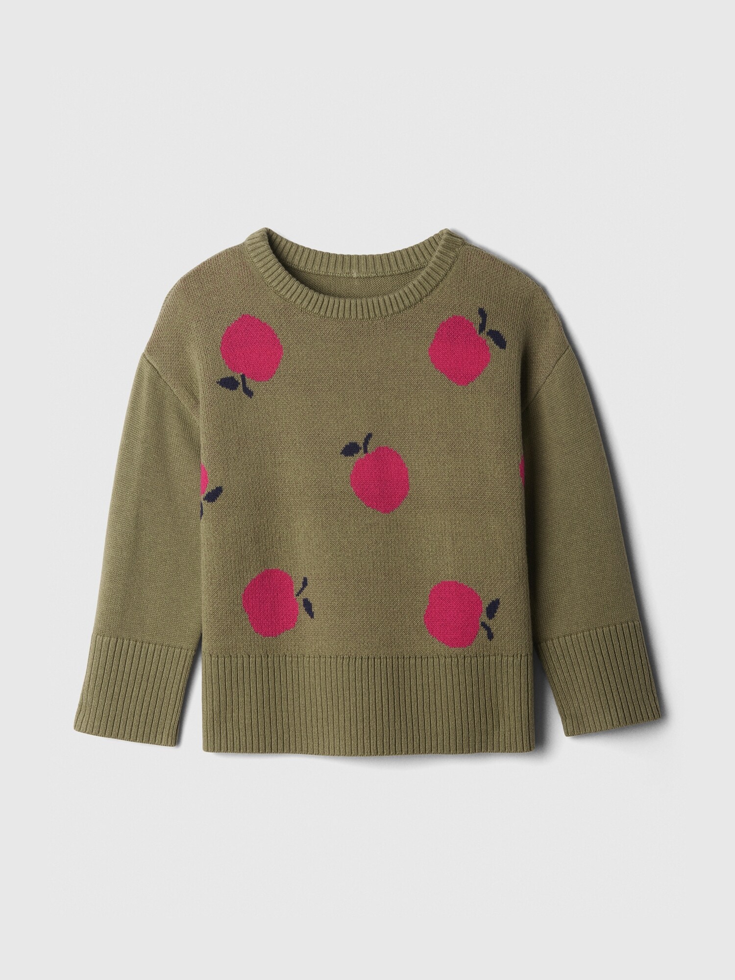 Gap babyGap 24/7 スプリットヘム インターシャセーター Gap babyGap 24/7 スプリットヘム インターシャセーター