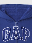 babyGap GAPロゴ 裏ボア ジップアップパーカー-2