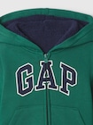 babyGap GAPロゴ 裏ボア ジップアップパーカー-2