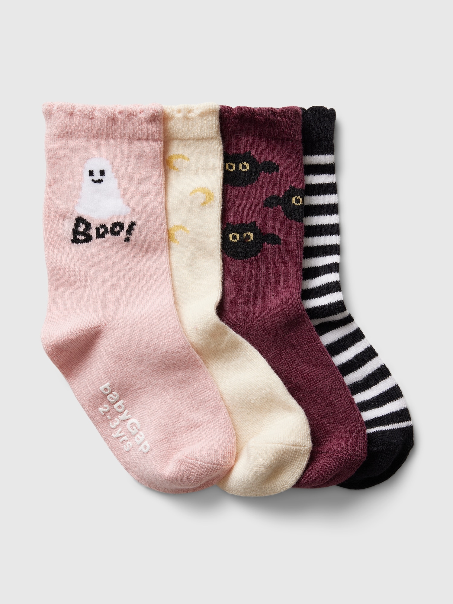 babyGap ハロウィン ラッフルフリル クルーソックス 4足セット-0