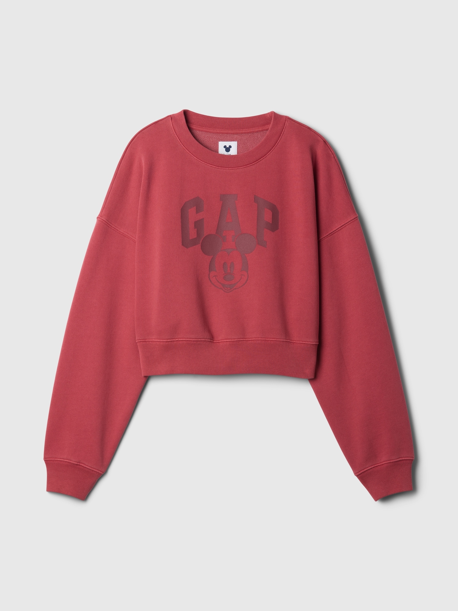 Gap × ディズニー ミッキーマウス クロップド GAPロゴ スウェットシャツ-3