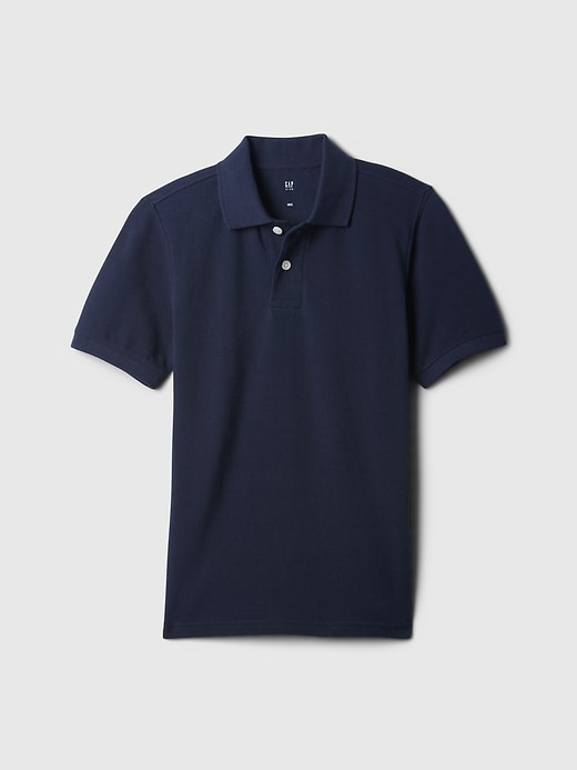 トップス Project G/R Bullied POLO Shirts Navy Kids Uniform Pique Polo Shirt | Gap Factory