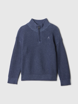 babyGap 1/4ジップアップ ニットプルオーバー