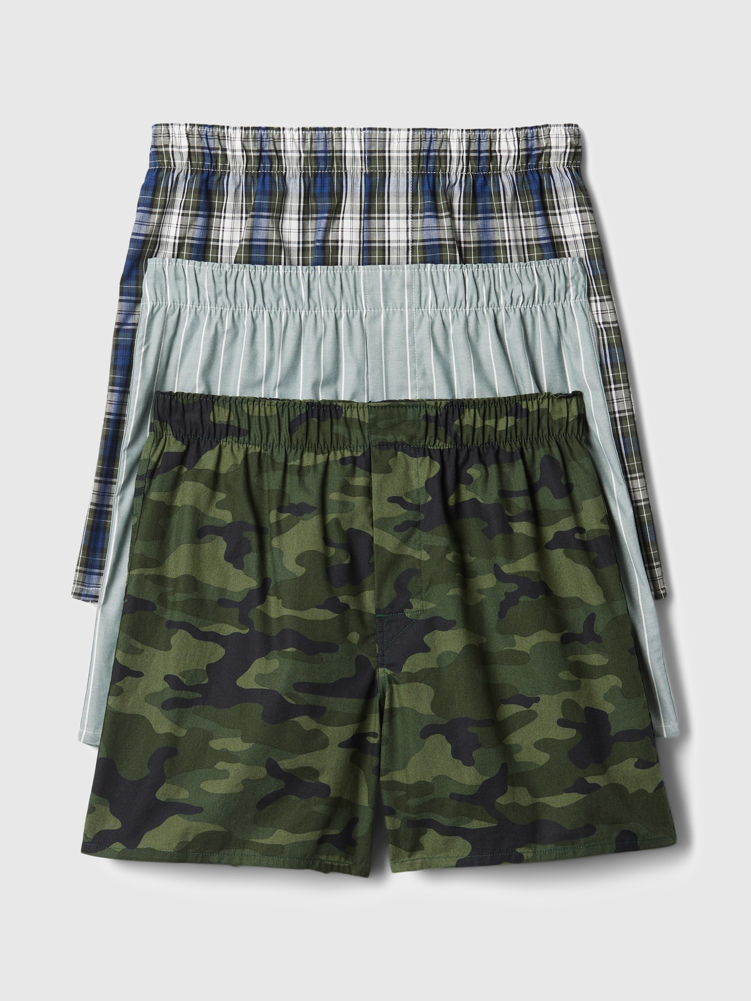 4" Poplin Boxers (3-Pack)