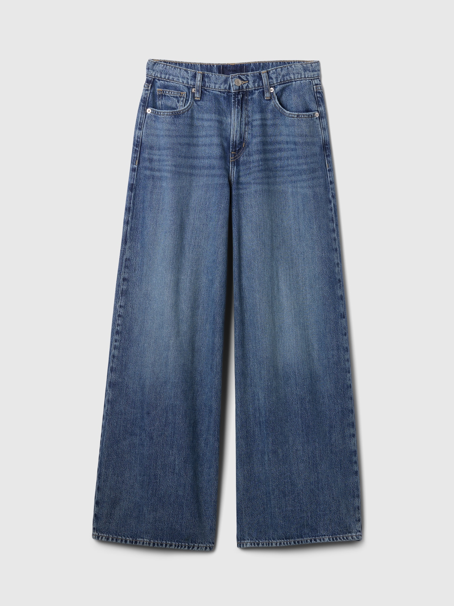 Mid Rise SuperSoft Baggy Jeans | Gap Factory
