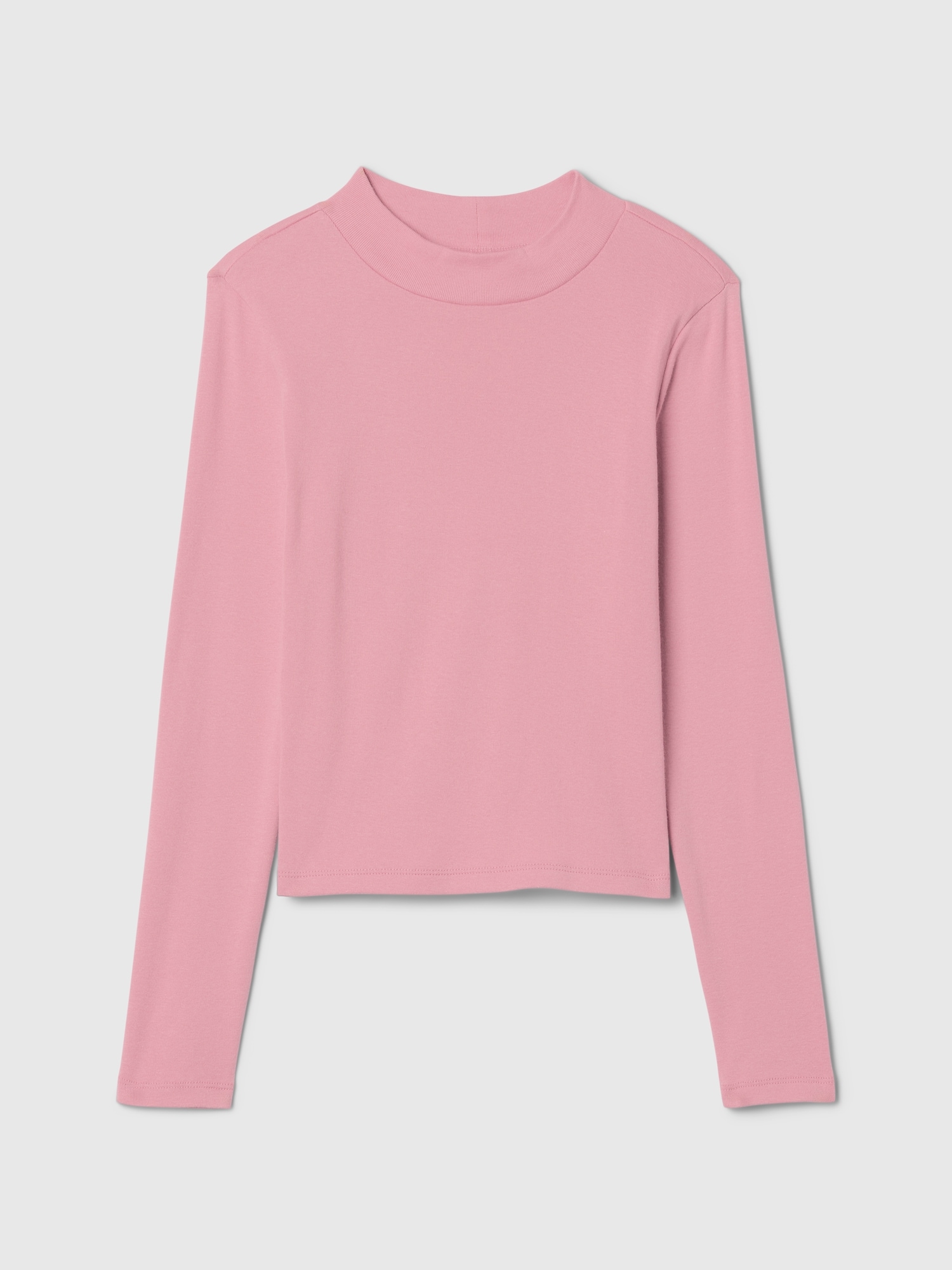 リブ モックネック Tシャツ (キッズ)-3