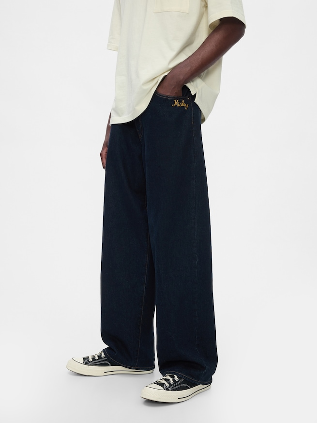 Gap × ディズニー エクストラバギーデニム-2