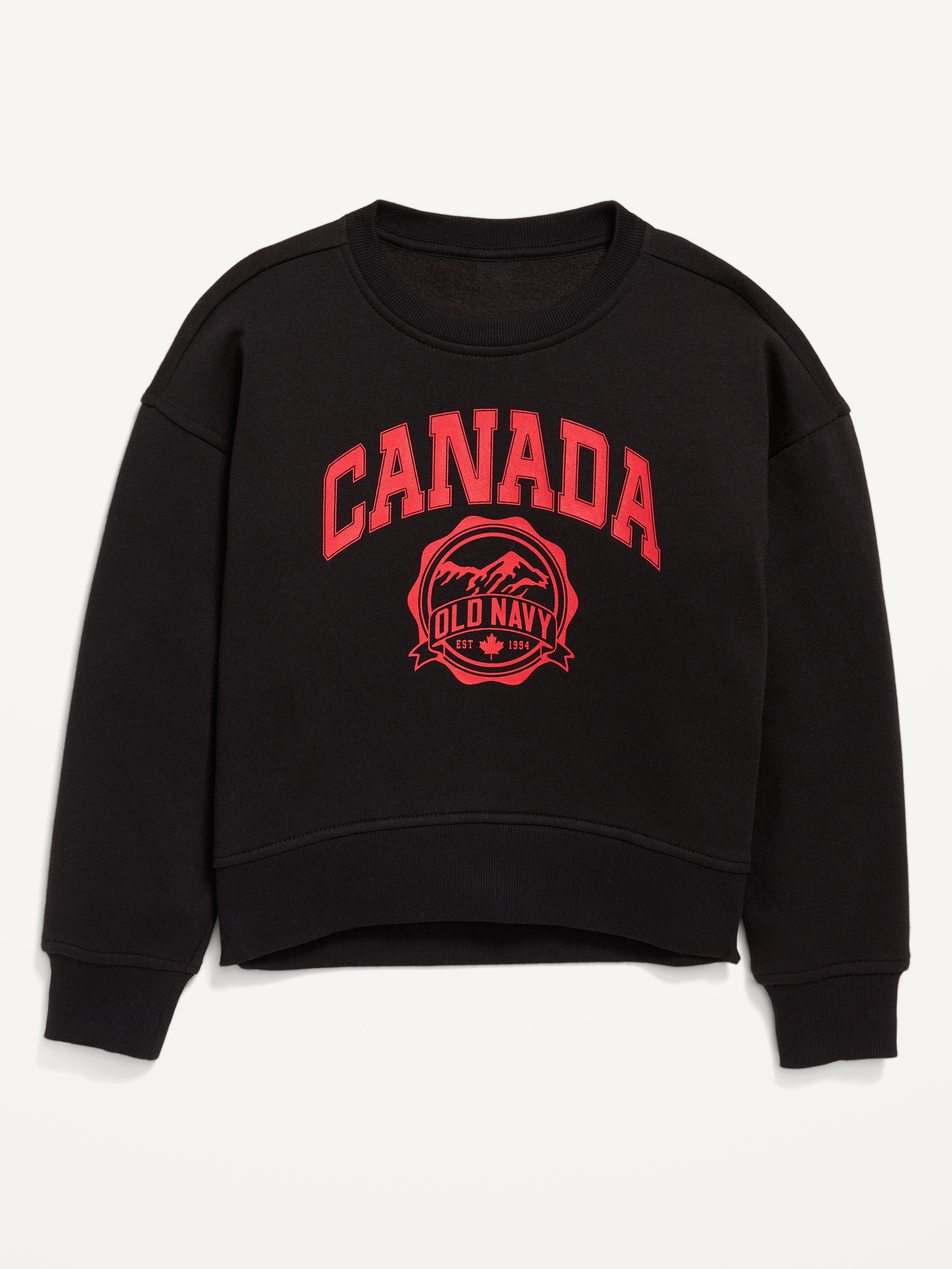 CHANDAIL EN COTON OUATÉ VINTAGE SURDIMENSIONNÉ À LOGO CANADA IMPRIMÉ POUR FILLE