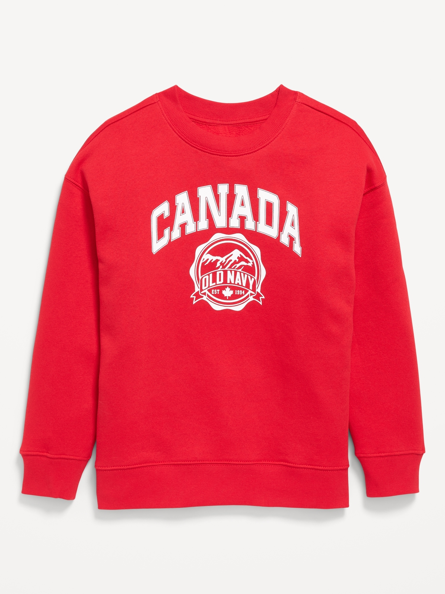 CHANDAIL EN COTON OUATÉ SURDIMENSIONNÉ À LOGO CANADA POUR GARÇON