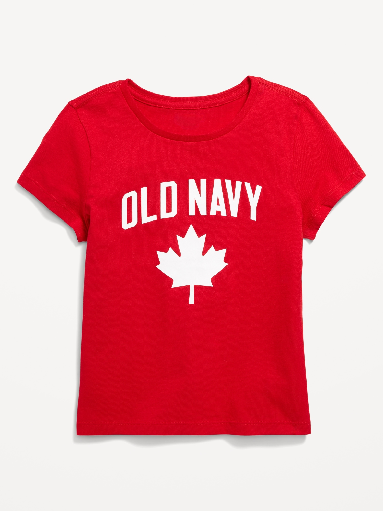 T-SHIRT À MANCHES COURTES À LOGO CANADA IMPRIMÉ POUR FILLE
